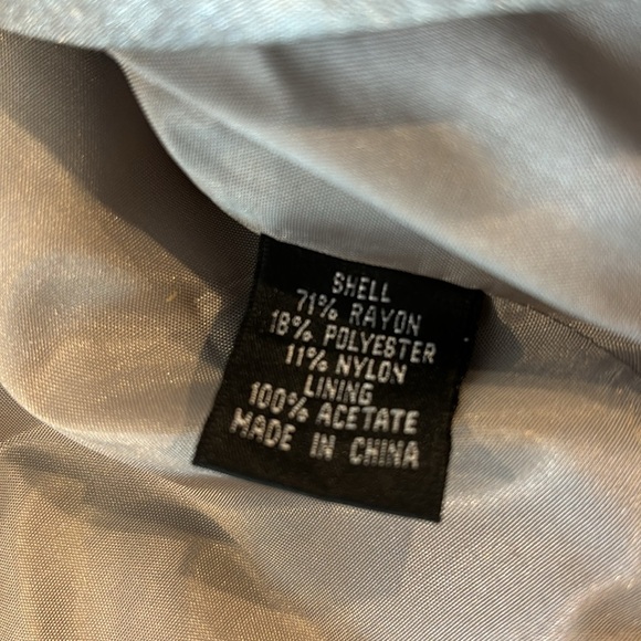 Adrianna Papell silver gown with jacket size 10 - Picture 9 of 10